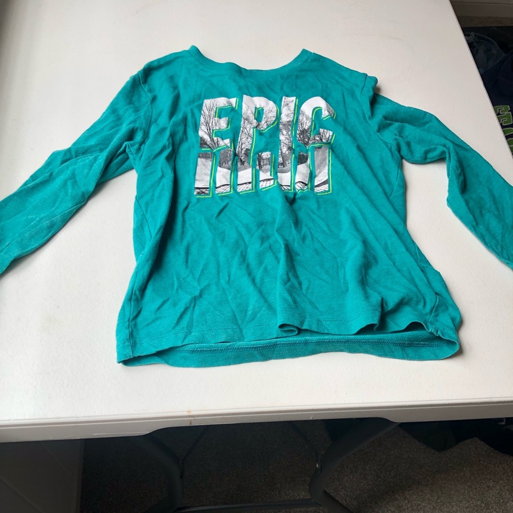 blue long sleeve